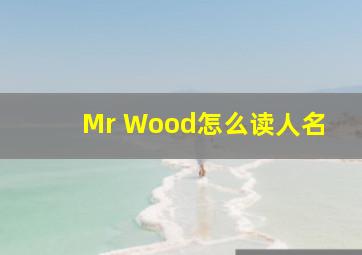 Mr Wood怎么读人名